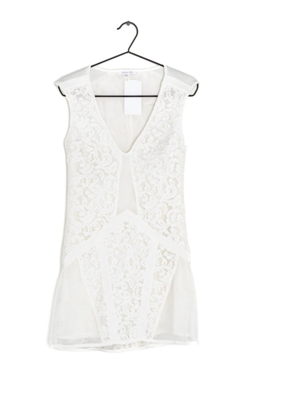 Patrizia Pepe Lace Cocktail Mini Dress White ( IT 42 / US 6 )